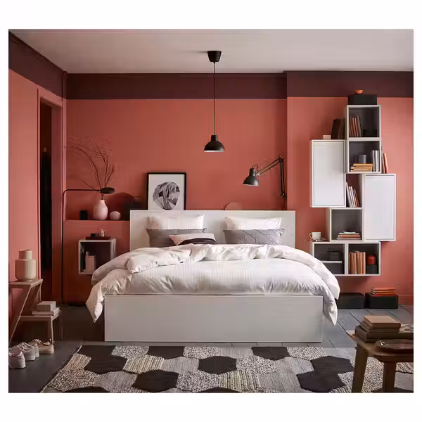 MALM Каркас кровати с 4 ящиками - белый 180x200 см - фото 2