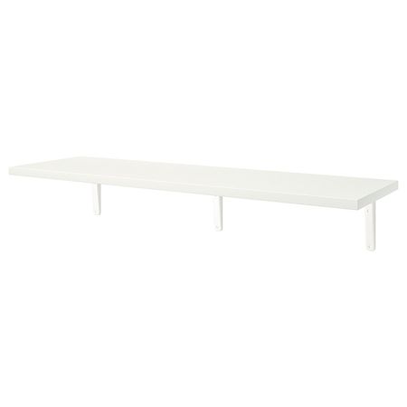 Полка с консолью, белый 120x30 см IKEA BERGSHULT БЕРГСХУЛЬТ / TOMTHULT ТОМТХУЛЬТ 994.183.20
