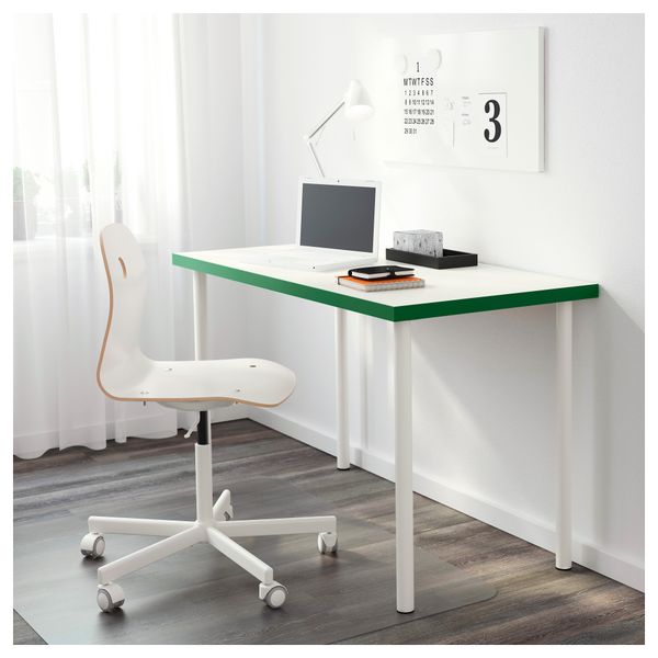 Столешница ЛИННМОН, белый, зеленый (120x60 см) - фото 2
