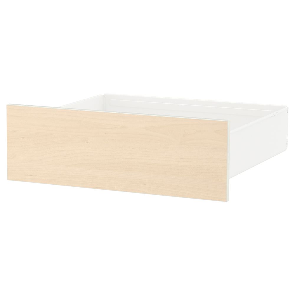 Ящик, белый, береза 60x57x20 см IKEA СКРОВА 992.430.90 - фото 1