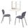 Стол и 2 стула, темно-серый-белый IKEA NORBERG НОРБЕРГ, KARLJAN КАРЛ-ЯН 794.808.36