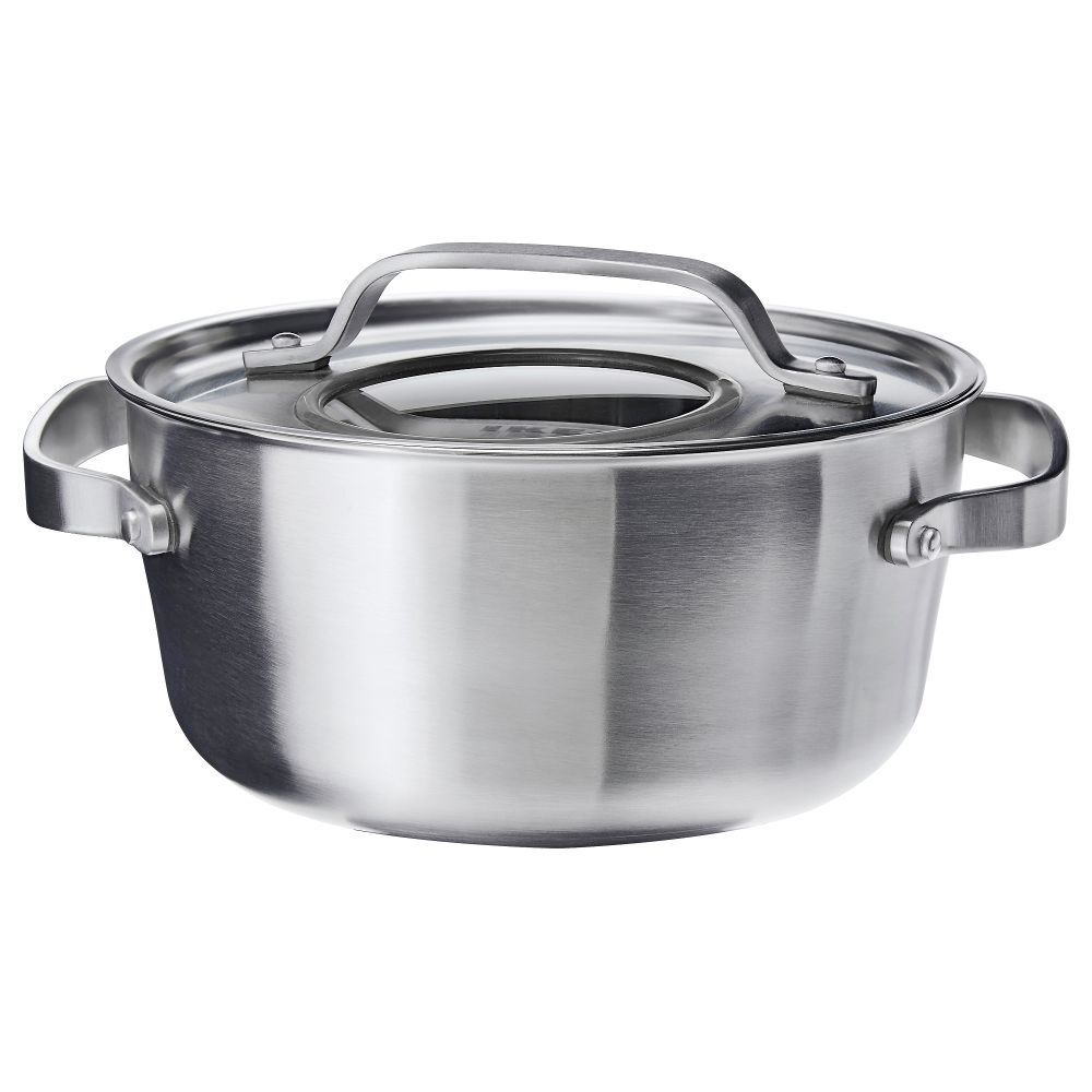 Кастрюля с крышкой СЕНСУЭЛЛ, нержавеющ сталь, серый (4 л) - фото 1