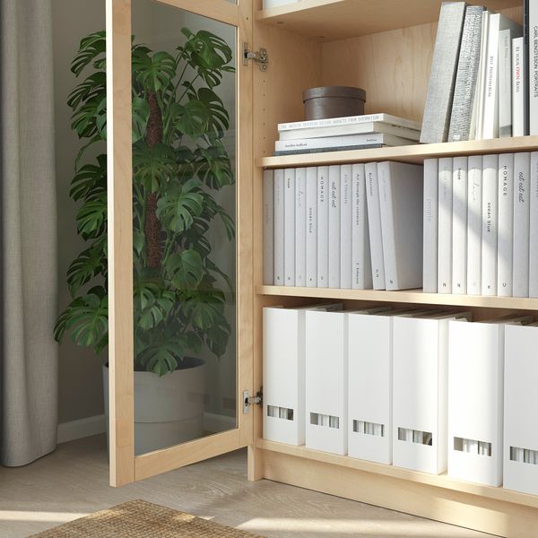 Стеллаж, 80x30x237 см, березовый шпон IKEA BILLY БИЛЛИ, OXBERG ОКСБЕРГ 392.177.58 - фото 4