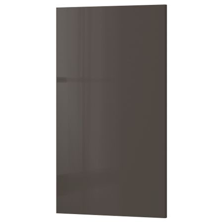 Фронтальная панель для посудомоечной машины РИНГУЛЬТ, глянцевый серый (45x80 см)