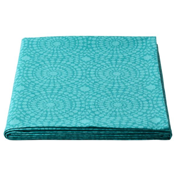 Скатерть, с рисунком, бирюзовый 145x145 см IKEA СОММАРЛИВ 404.561.25 - фото 1