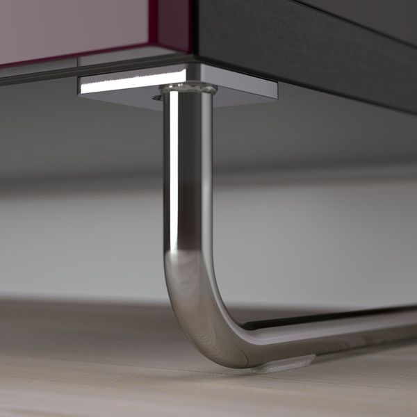 Комбинация для хранения с дверцами/ящ, черно-коричневый СЕЛЬВИКЕН/СУЛАРП/глянцевый темный красно-коричневый 120x42x74 см IKEA - фото 1