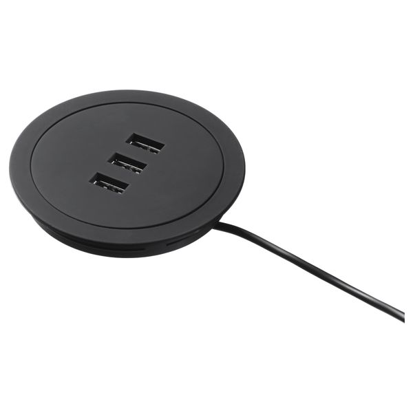 Интегрированное USB-зарядка РЭЛЛЕН, черный - фото 1