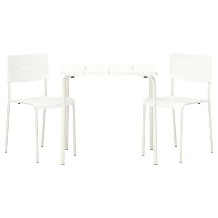 Стол + 2 стула, для сада ВЭДДО, белый