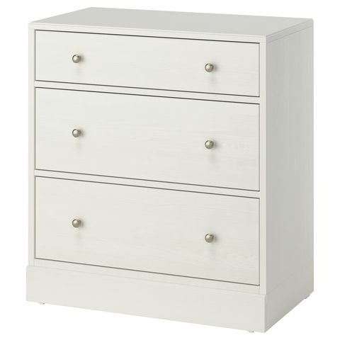 HAVSTA Комод с 3 ящиками - белый 81x47x89 см