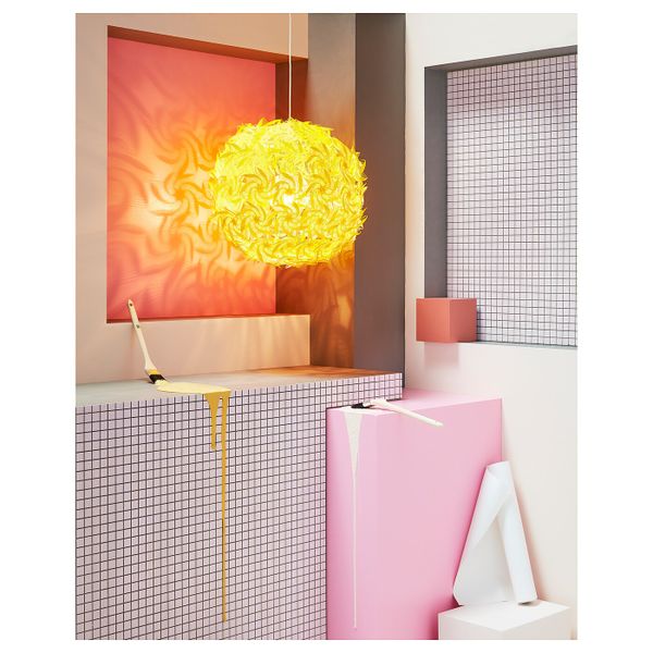Подвесной светильник, желтый 55 см IKEA ГРИМСОС 804.168.49 - фото 3