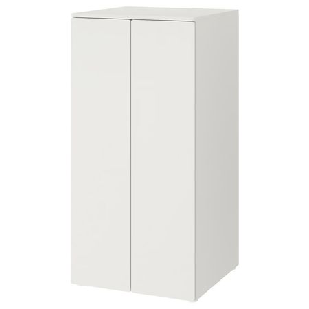 SMÅSTAD / PLATSA Гардероб - белый белый/с 3 полками 60x57x123 см