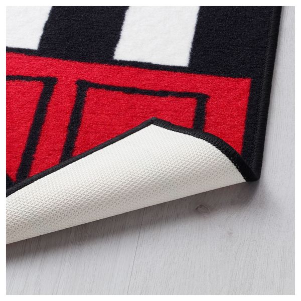 Ковер ХЕММАХОС, красный (50x75 см) - схема-чертеж с размерами