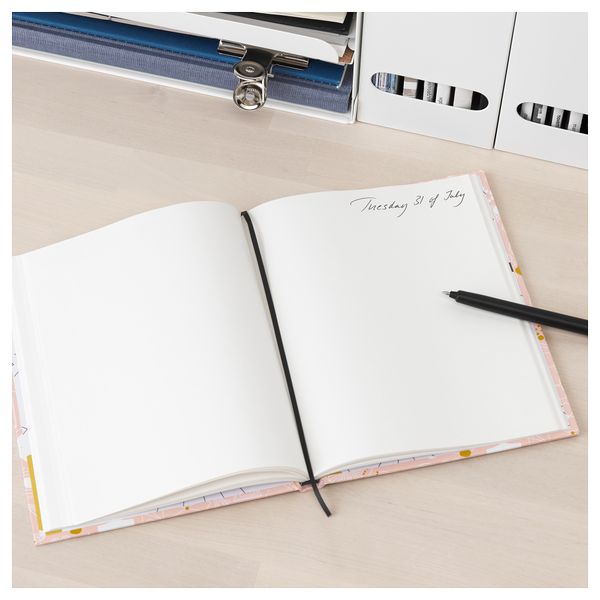 Книжка для записей ЛАНКМОЙ, розовый, белый золотой (20x16 см) - схема-чертеж с размерами