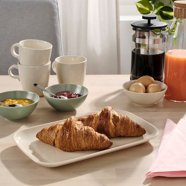 Тарелка, 30x18 см, полированный бежевый IKEA FÄRGKLAR ФЭРГКЛАР 505.379.37 - фото 4