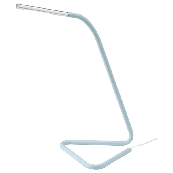 Рабочая лампа, светодиодная, голубой/серебристый IKEA HÅRTE ХОРТЕ 605.075.72 - фото 1