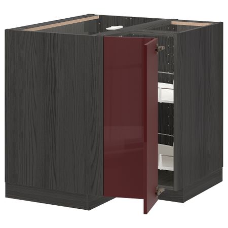 Угловой Напольный шкаф с вращающейся секцией, 88x88 cm IKEA METOD МЕТОД 693.276.80
