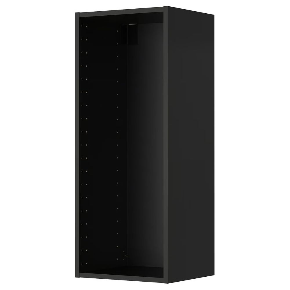 METOD Шкаф навесной - черно-серый 40x37x100 см - схема-чертеж с размерами