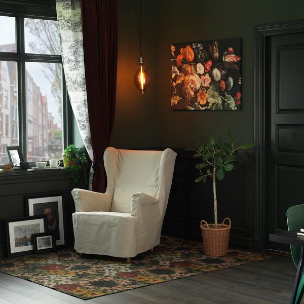 Ковер, безворсовый, цветочный орнамент 160x220 см IKEA DEKORERA ДЕКОРЕРА 104.722.21 - фото 2