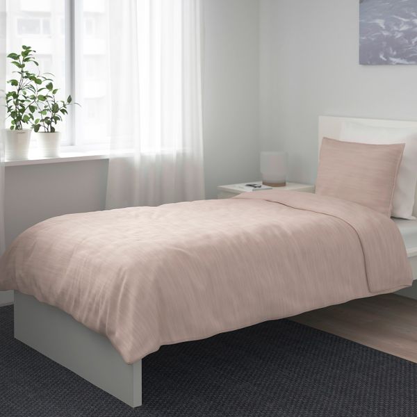 Пододеяльник и 1 наволочка, розовый 150x200/50x70 см IKEA SKOGSALM СКОГСАЛЬМ 304.233.43 - фото 5