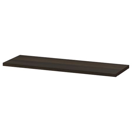 Полка, темно-коричневый под дуб, 76x26 см IKEA BILLY БИЛЛИ 004.928.23