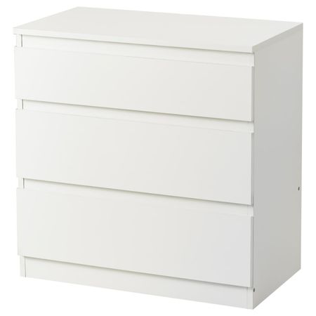 Комод с 3 ящиками, белый 70x72x40 см IKEA SKÅNEVIK СКОНЕВИК 703.277.64