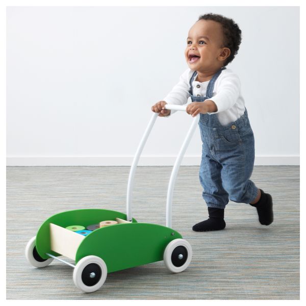 Тележка-ходунки МУЛА, зеленый, береза - фото 2