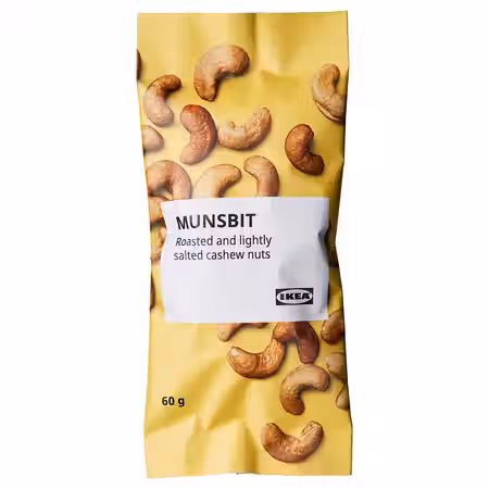 MUNSBIT Орехи кешью обжаренные - слегка подсоленный 60 гр