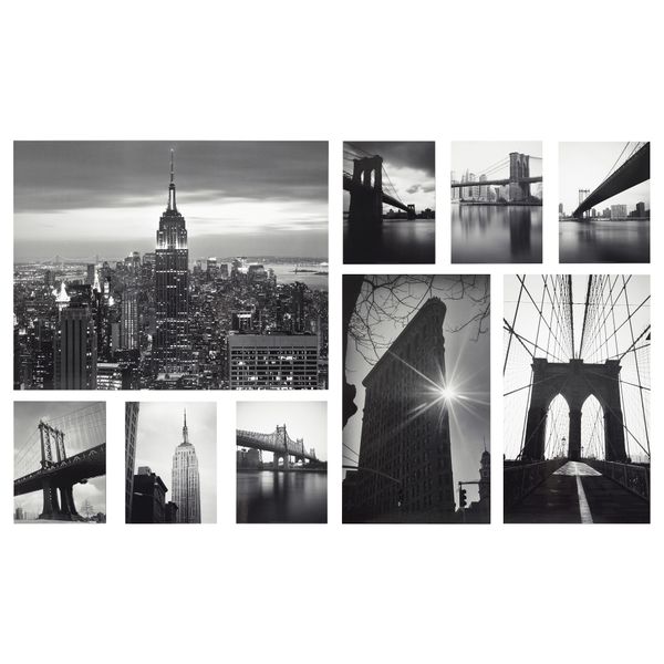 Набор картин, 9 шт. ГРОНБИ, Городские виды (179x112 см) - фото 1