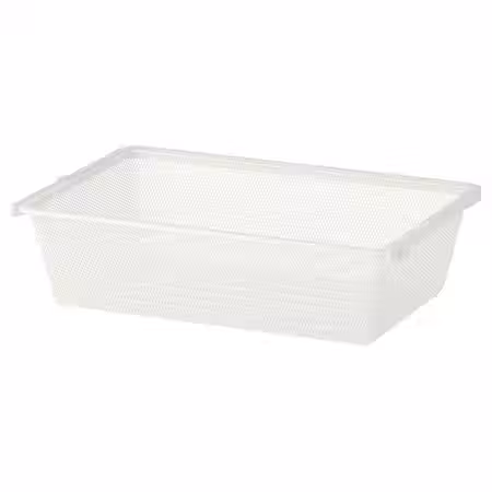 BOAXEL Сетчатая корзина - белый 60x40x15 см