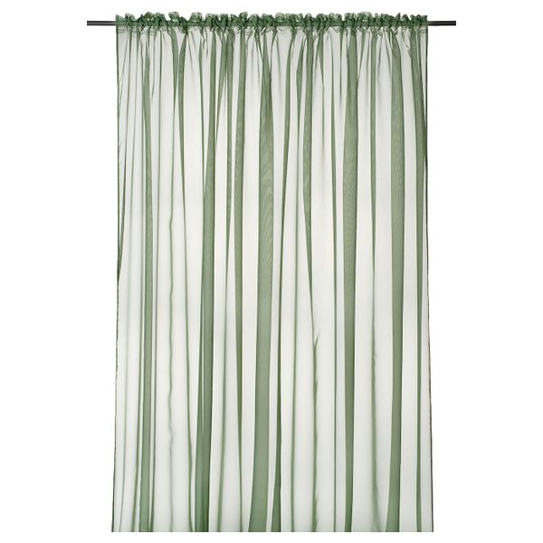 Гардина, 1 шт., зеленый 300x300 см IKEA REVLUMMER РЕВЛУММЕР 804.592.35 - фото 1