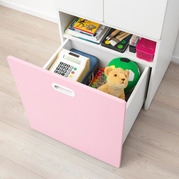 Гардероб с отделением для/игрушек, белый/светло-розовый 60x50x192 см IKEA СТУВА / ФРИТИДС 792.796.69 - схема-чертеж с размерами