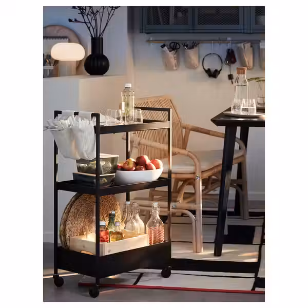 NISSAFORS Тележка - чёрный 50.5x30x83 см - фото 11