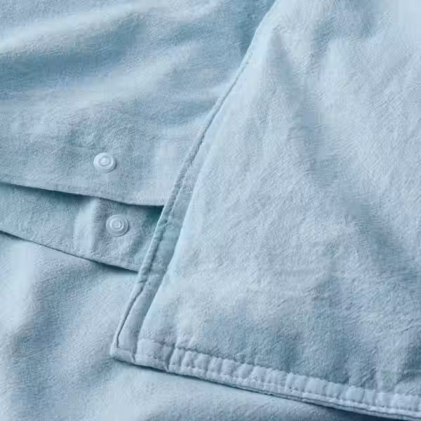 ÄNGSLILJA Пододеяльник и наволочка - сине-серый 150x200/50x60 см - фото 5