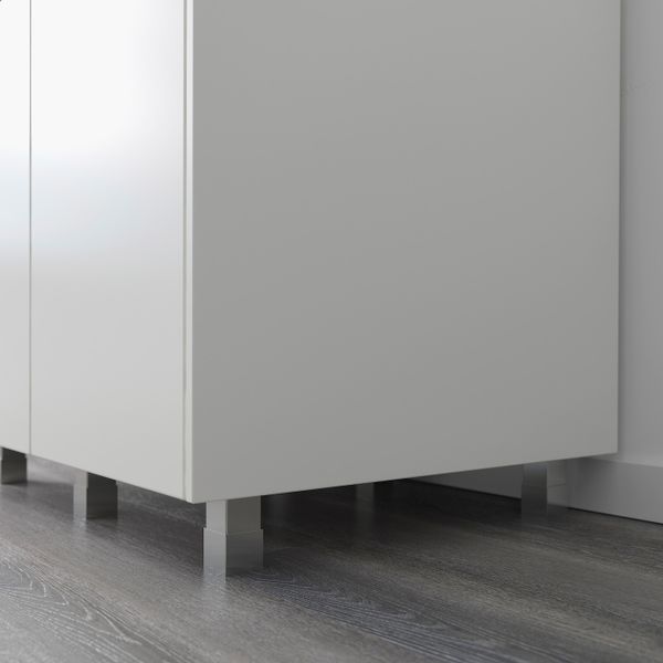 Ножка, нержавеющая сталь 8 см IKEA UTBY УТБИ 503.680.86 - схема-чертеж с размерами