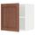 Верхний шкаф на холодильник, морозильник МЕТОД, белый, Филипстад коричневый