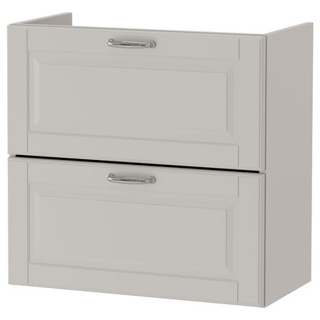 Шкаф для раковины с 2 ящ, Кашён светло-серый 60x32x58 см IKEA ГОДМОРГОН 303.876.27