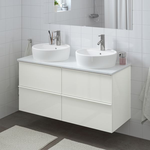 Шкаф под раковину, столешница 45, раковина IKEA GODMORGON ГОДМОРГОН, TOLKEN ТОЛКЕН, TÖRNVIKEN ТОРНВИКЕН 393.087.01 - фото 3