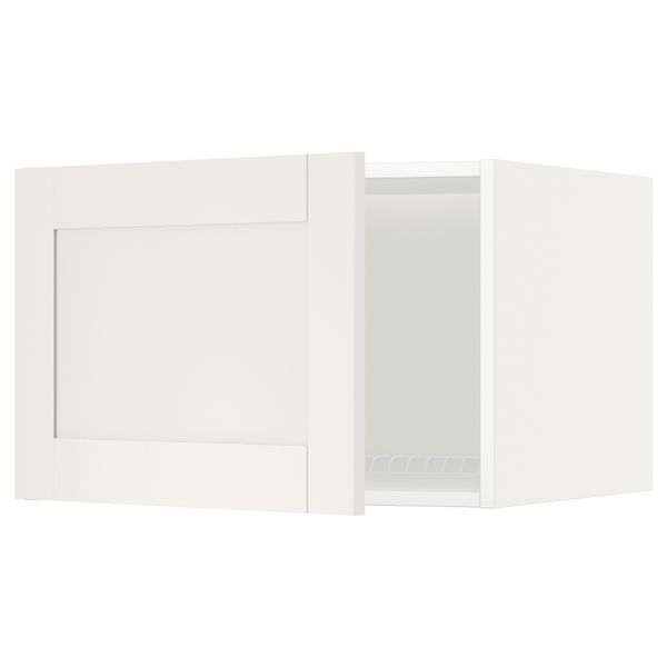 Верхний шкаф на холодильник, морозильник МЕТОД, белый, Сэведаль белый - схема-чертеж с размерами