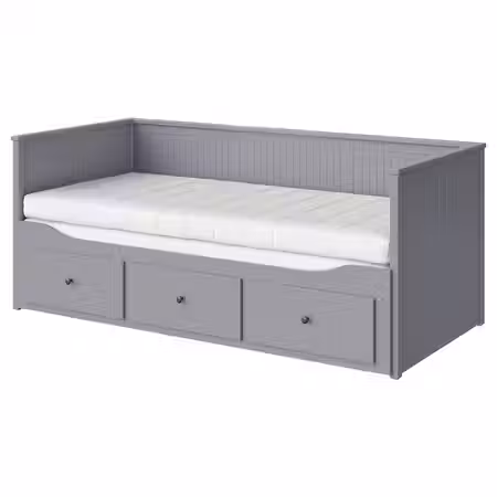 HEMNES Кушетка с 2 матрасами/3ящиками