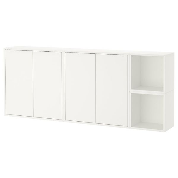 Комбинация настенных шкафов, белый 175x25x70 см IKEA EKET ЭКЕТ 191.892.14 - фото 1