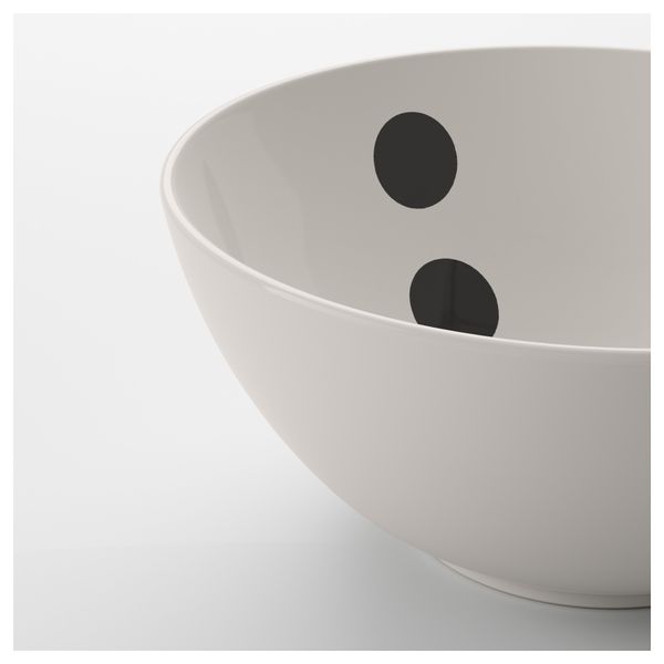 Миска ТИККАР, белый, черный (16 см) - фото 2