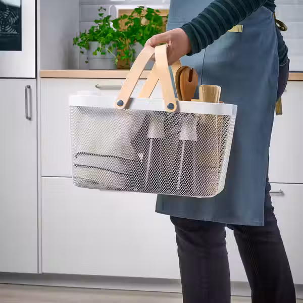 RISATORP Корзина - белый 27x42x23 см - фото 2