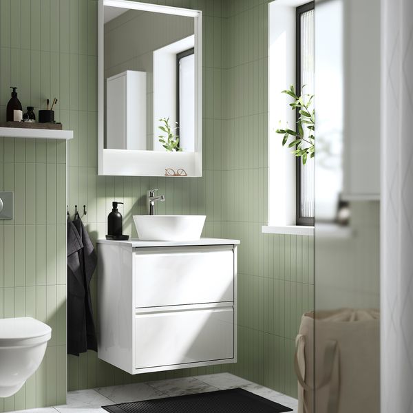 Шкаф с ящиками, раковина, смеситель IKEA KATTEVIK КАТТЕВИК, ÄNGSJÖN 895.139.59 - фото 3