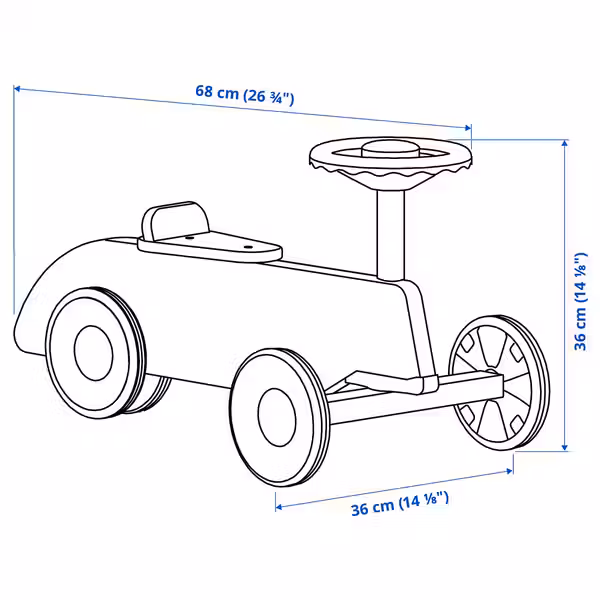 IKEA, дополнительный ракурс - схема-чертеж с размерами