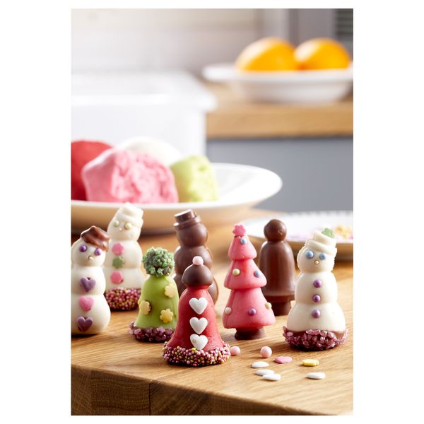 Формочка для шоколада, марципана ВИНТЕР 2016, различные модели - схема-чертеж с размерами