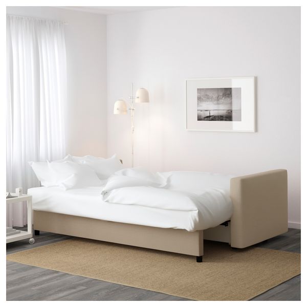 Диван-кровать 3-местный ФРИХЕТЭН, Шифтебу бежевый - фото 5