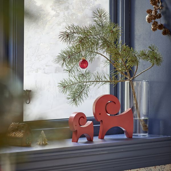 Набор украшений, 2 шт., козлик красный IKEA VINTERFINT 105.800.08 - фото 2