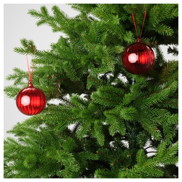 Украшение, шар ВИНТЕР 2016, стекло красный (8 см) - схема-чертеж с размерами