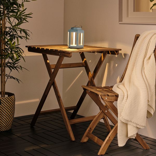 Настольная Светодиодная лампа, солнечная батарея, фонарь, голубой, 17 см IKEA SOLVINDEN 405.145.83 - схема-чертеж с размерами