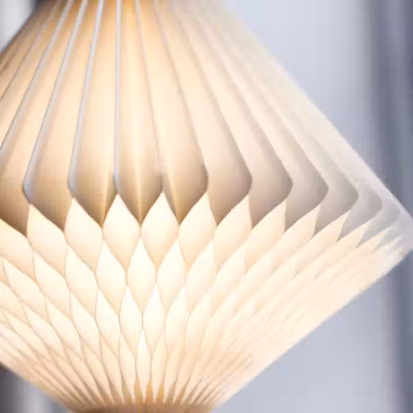 STRÅLA Абажур - в форме алмаза белый 32 см - схема-чертеж с размерами